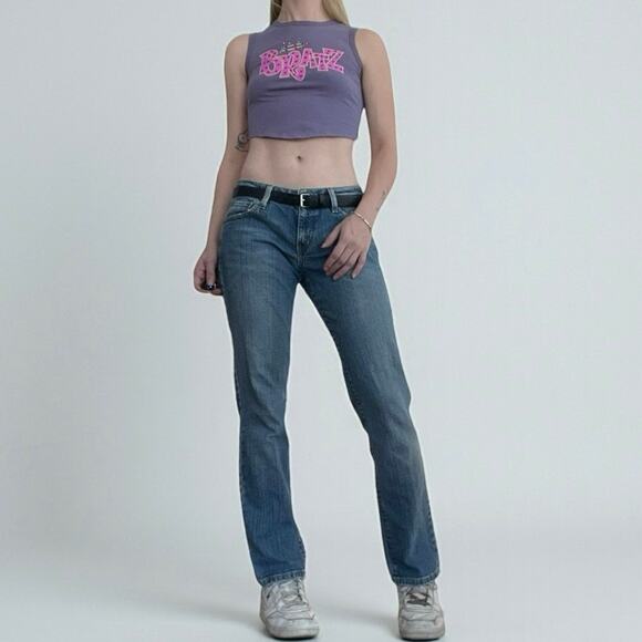 Levi's Vintage Super Low Rise Straight Leg 518 Jeans - Picture 1 of 9